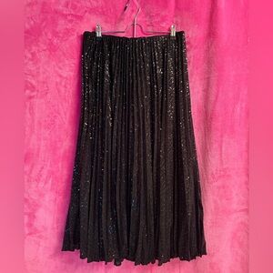 Banana Republic Black Asymmetrical Sequin Skirt